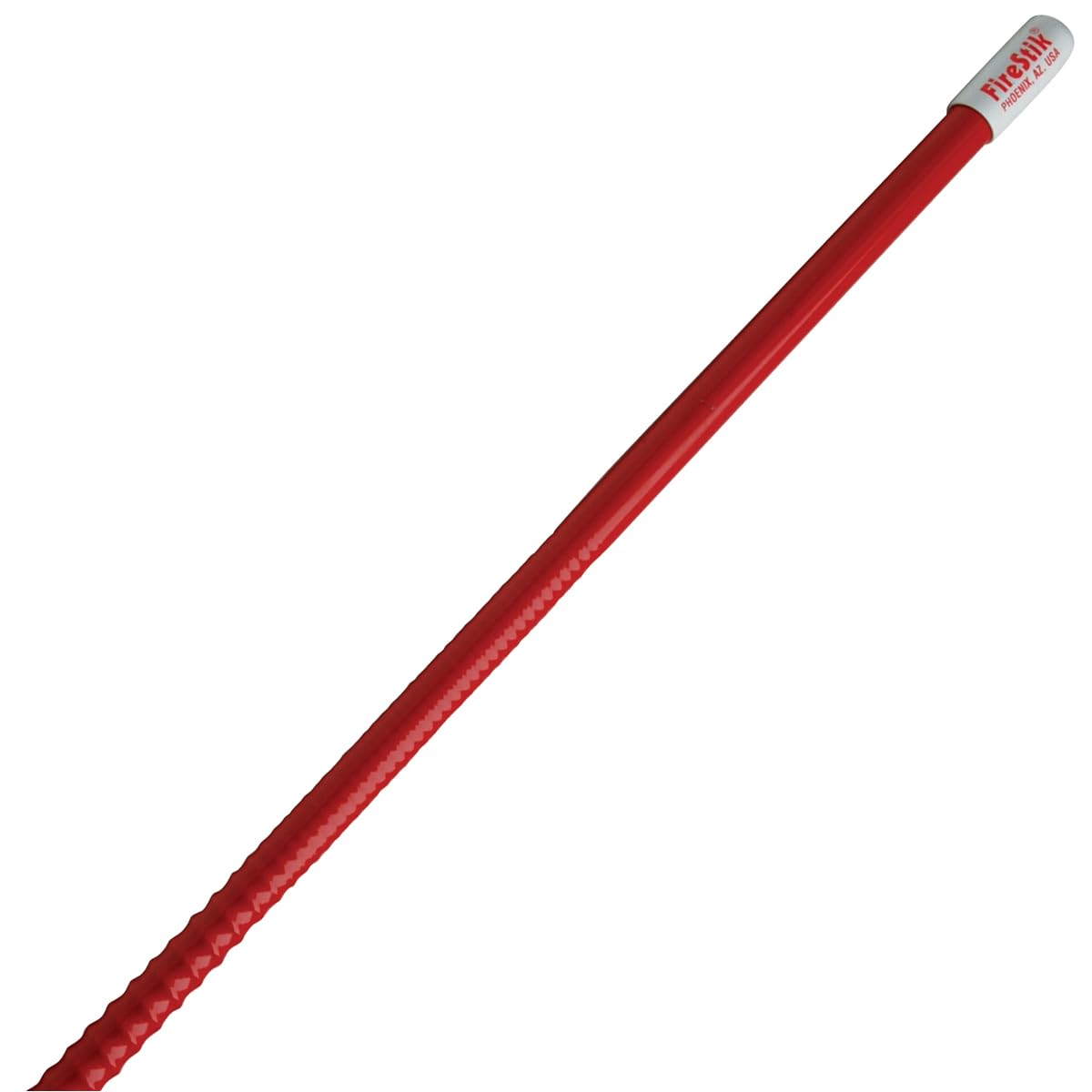 FIRESTIK - KW4-R  4 FOOT HEAVY DUTY TRIM TO TUNE 400 WATT TOP LOADED FIBERGLASS 5/8 WAVE CB ANTENNA WITH 3/8X24” THREADED BASE IN RED