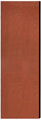 Double End Side Panel - for 6 Feet High - 21 Inch Deep Designer Wood Locker - without Sloping Hood - Cherry