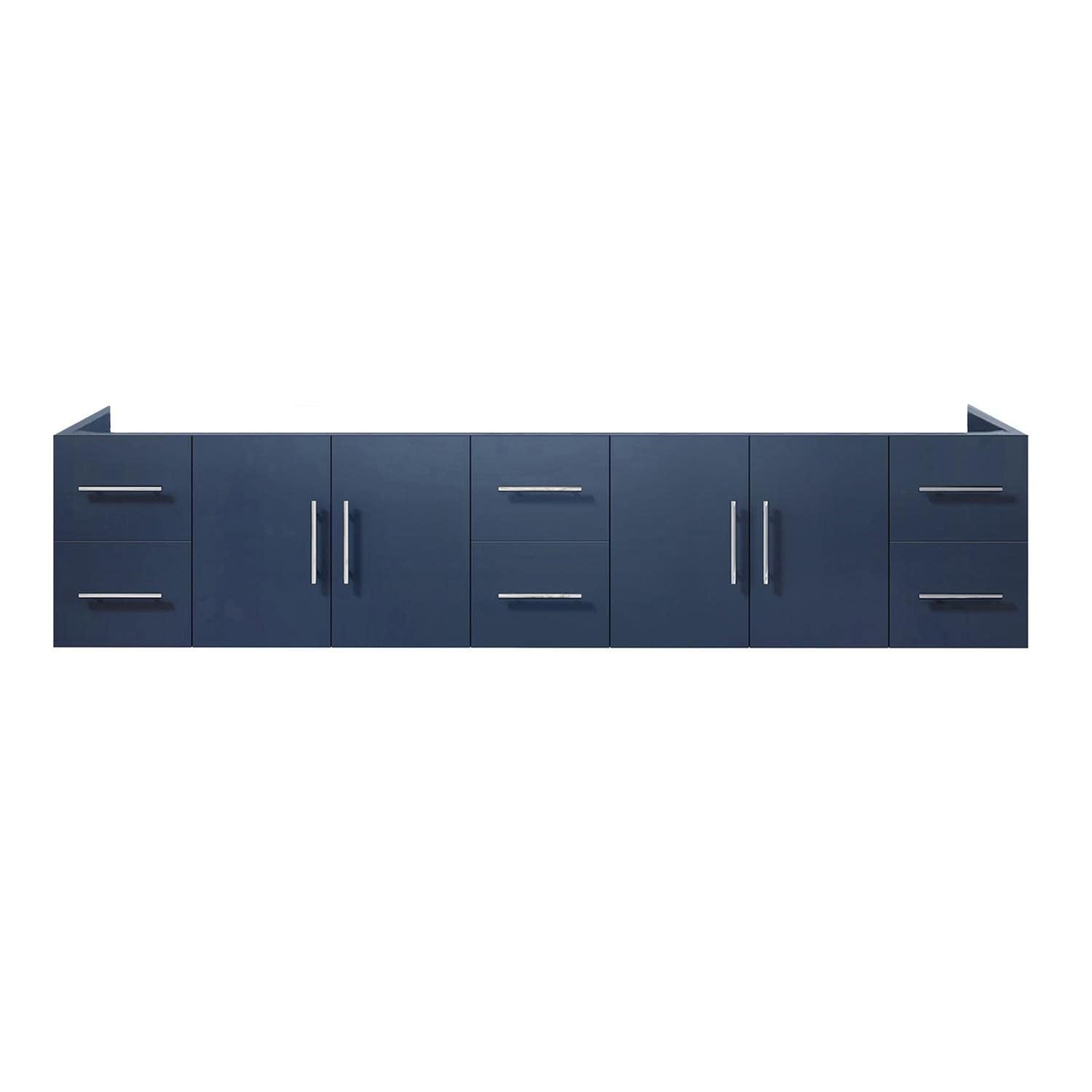 84 Navy Blue Vanity Cabinet Only