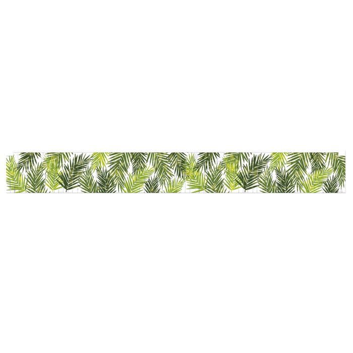 Metallic Palm Leaf Fringe Banner