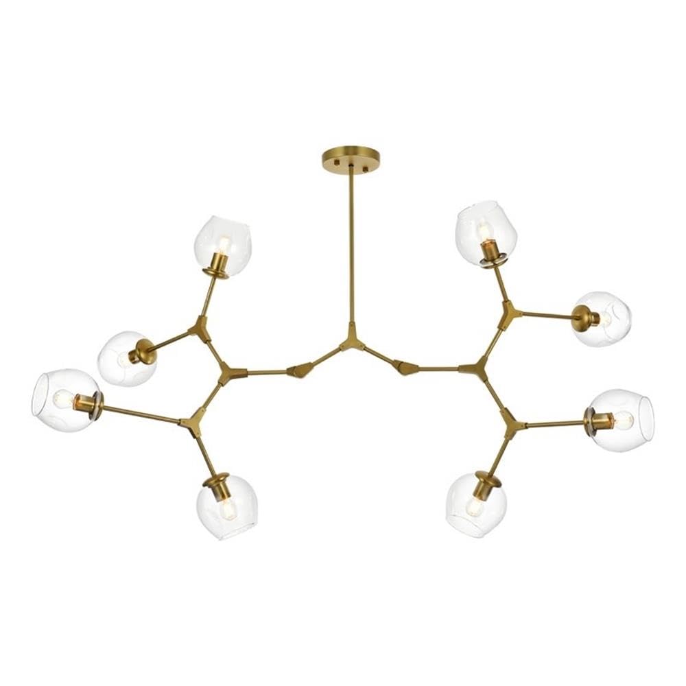 Elegant Lighting Cavoli 61 Inch Chandelier In Brass