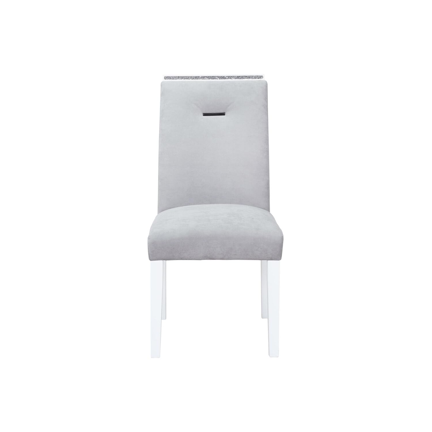 MONACO GREY/WHITE DINING CHAIR KIT OF 2
