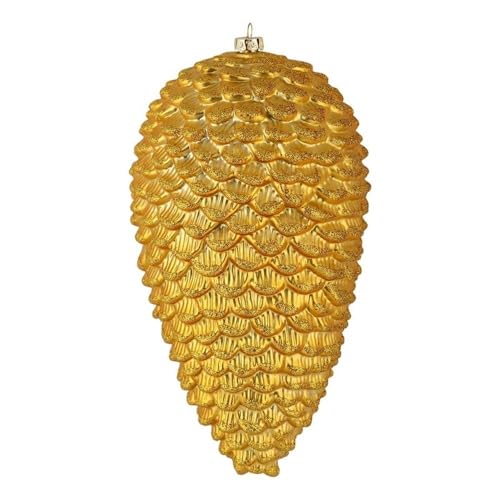 Casafoyer 7” Honey Gold Matte Glitt Pinecone 4/Bag - (Pack Of 2)