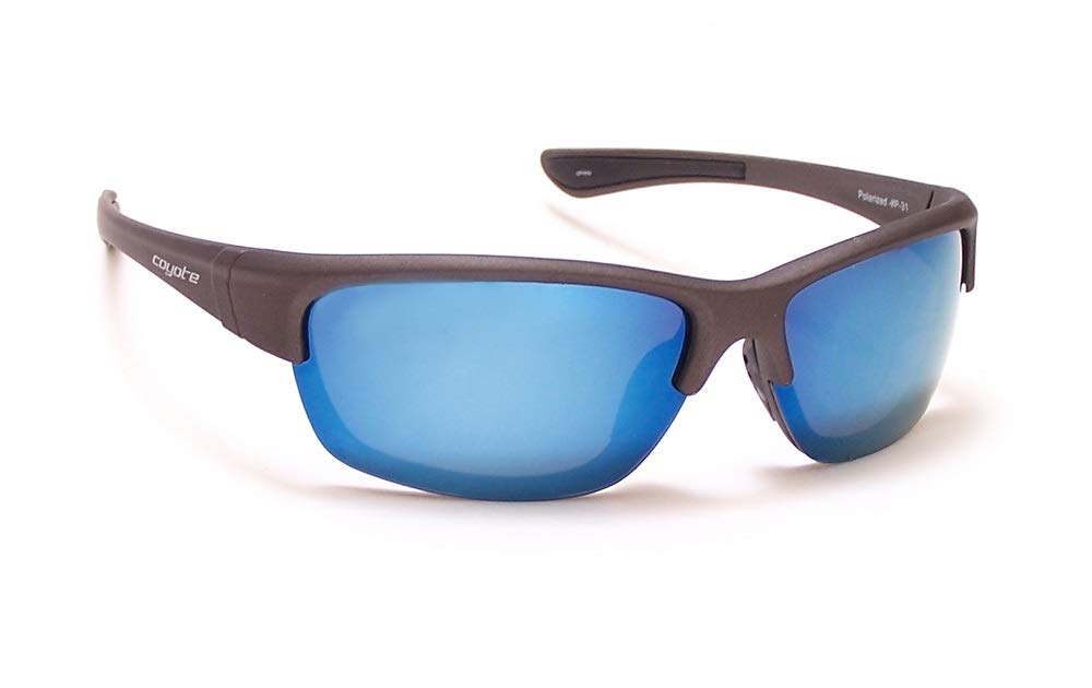 Sport Nylon frames with Polarized lenses - P-31 m. gray/ blue flash mirror