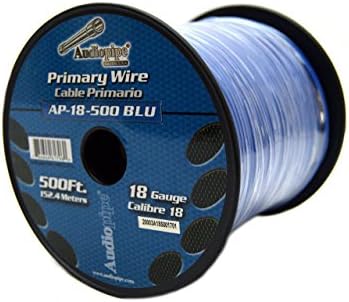 (Pw18) Audiopipe 18Ga Wire 500' Blue