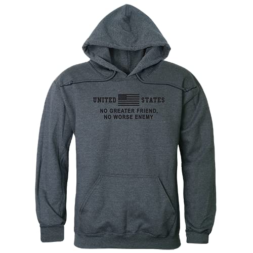 Graphic Pullover, No Greater, H.Char, L