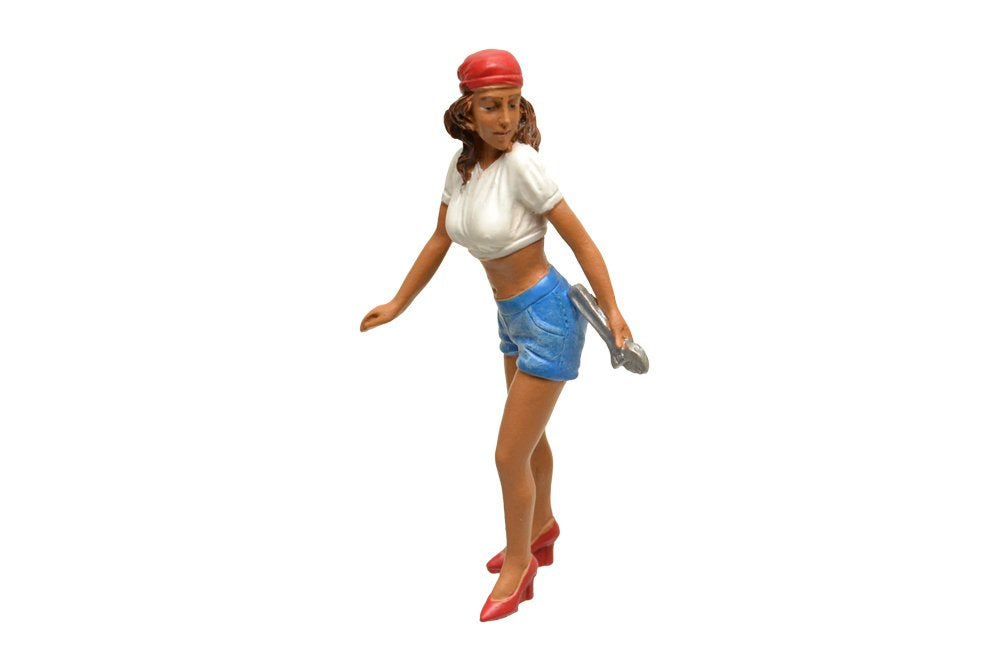 Lady Mechanic Katie Figure For 1:18 Scale Models by American Diorama