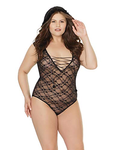 Coquette Teddy With Snap Crotch And Hood