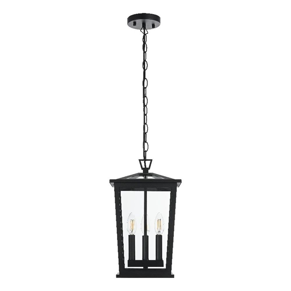 Berks 9.5 Inch Outdoor Pendant in Black