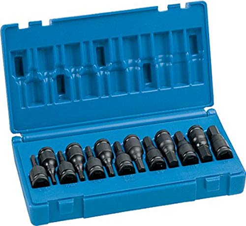 Grey Pneumatic (1298Hc 3/8 Drive 13-Piece Combo Hex Driver Sae/Metric Socket Set