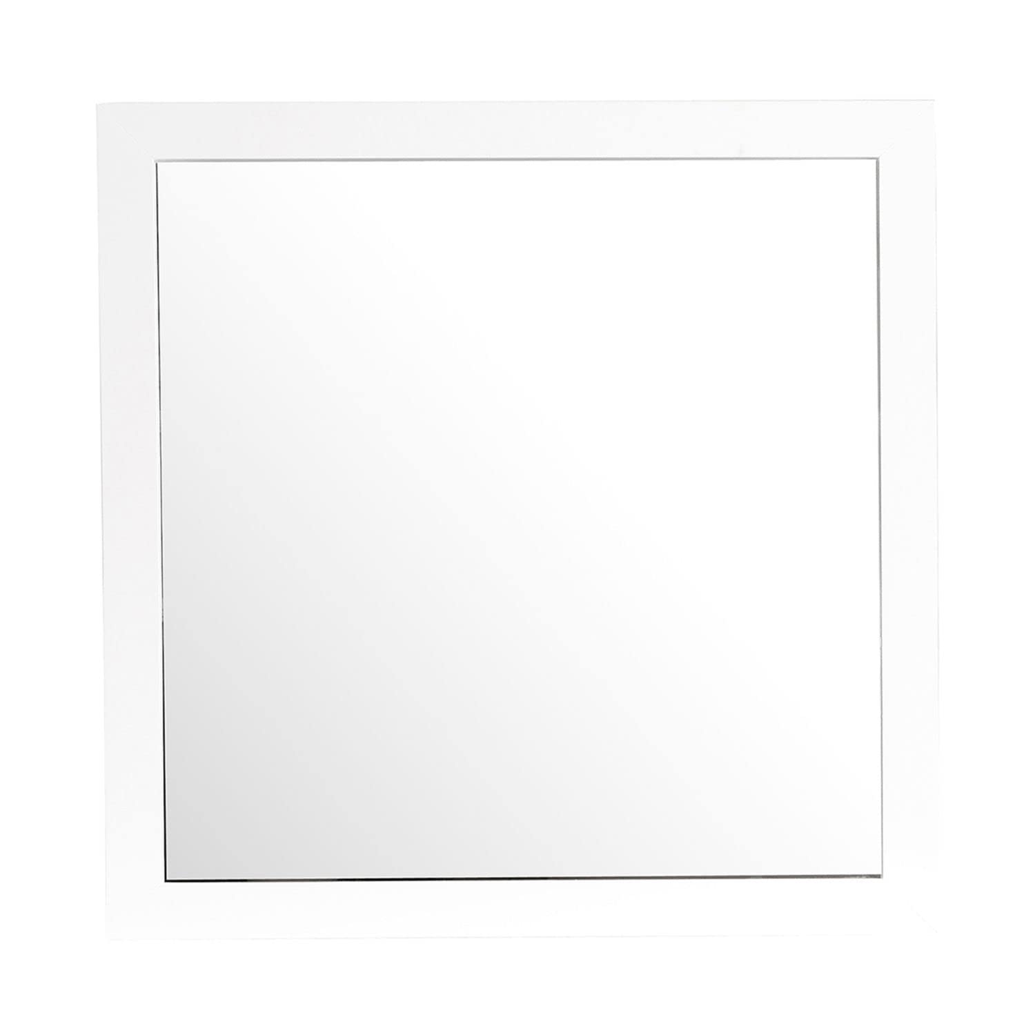 41 in. x 41 in. Classic Square Wood Framed Dresser Mirror