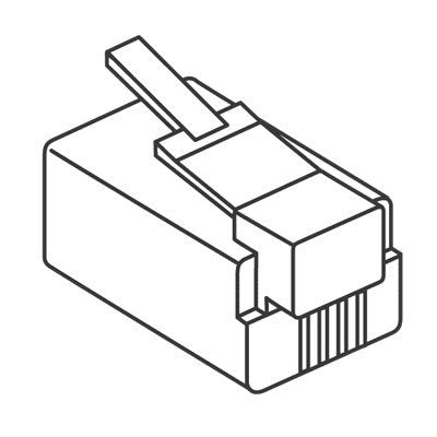 8 CONDUCTOR MODULAR PLUG