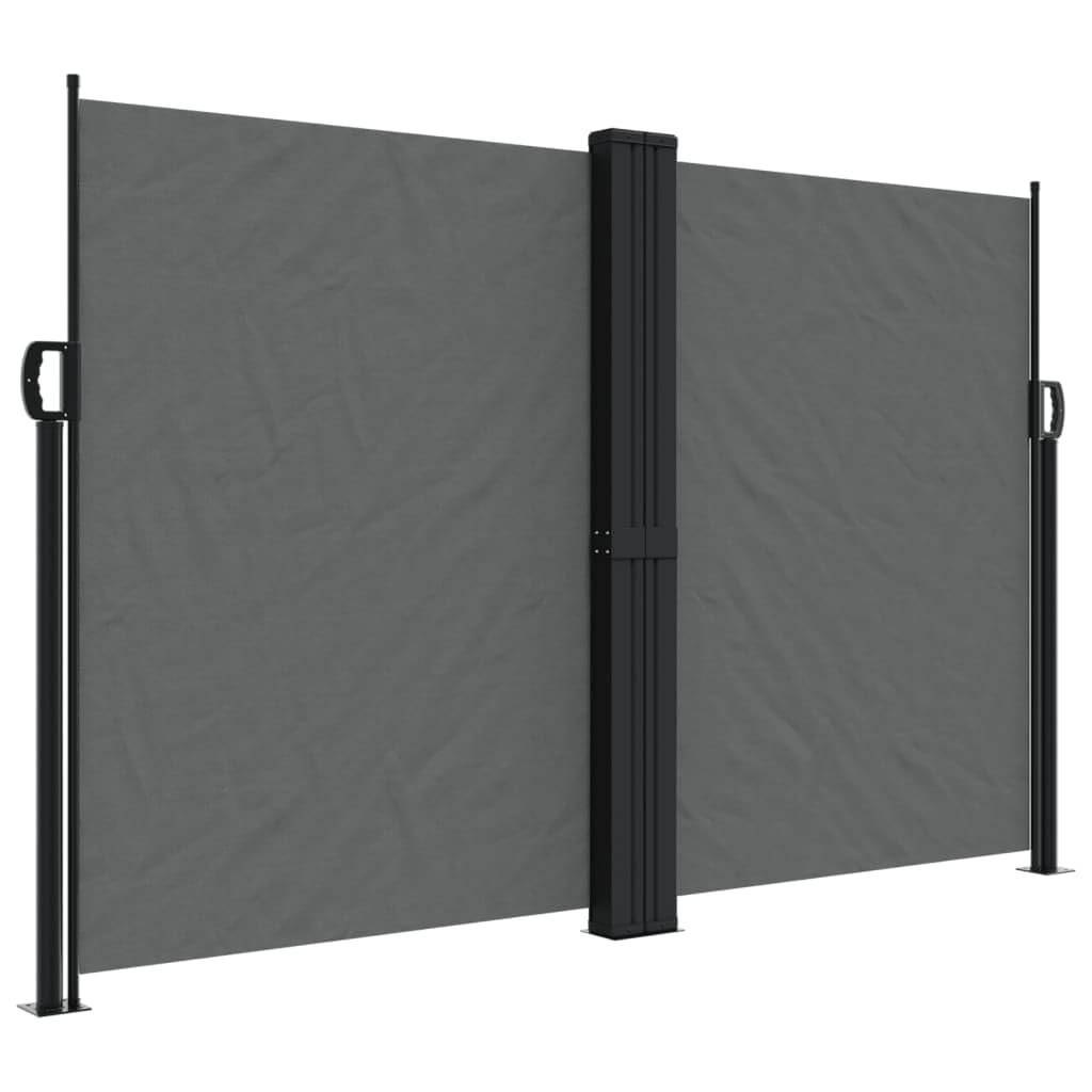 vidaXL Retractable Side Awning Anthracite 63x236.2"