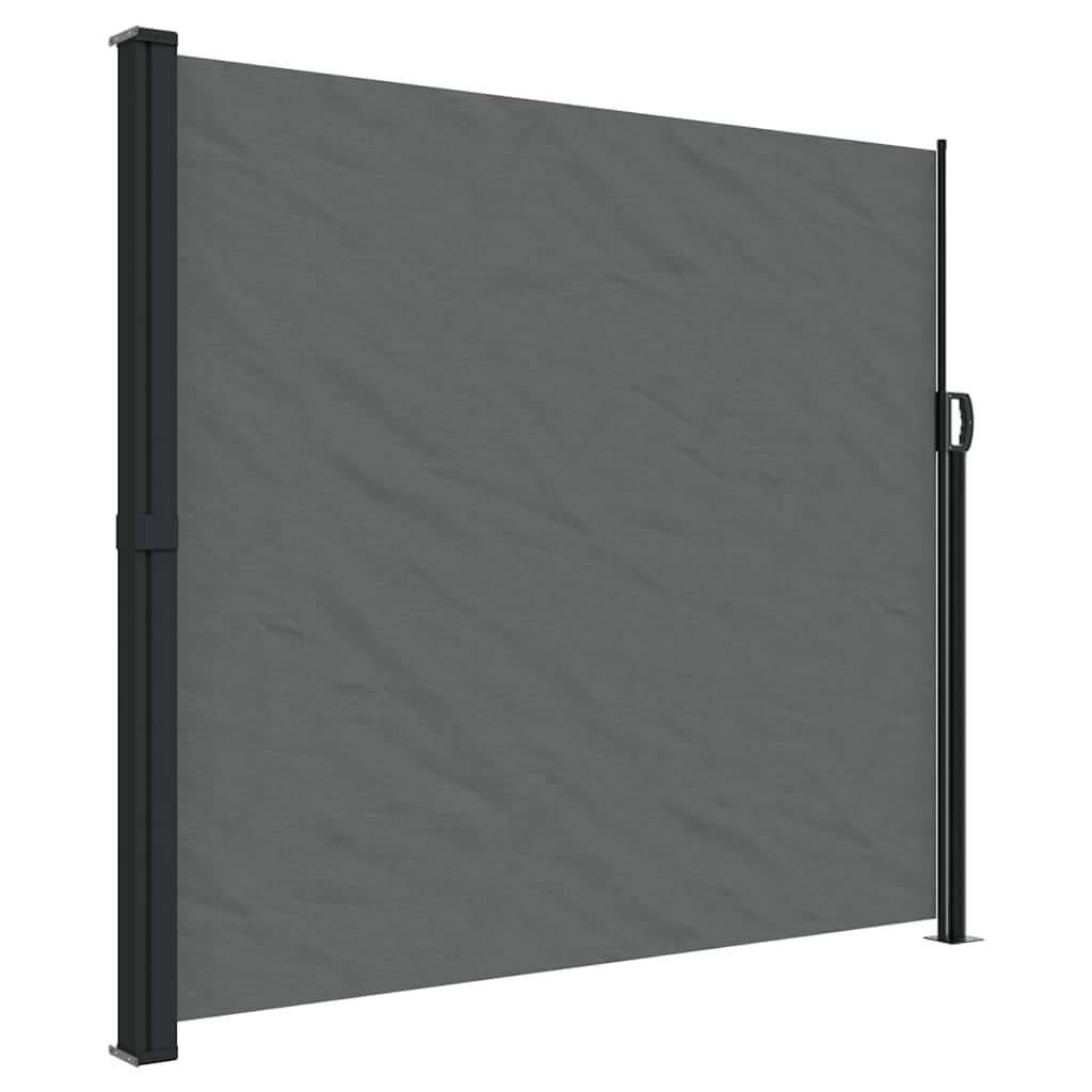 vidaXL Retractable Side Awning Anthracite 70.9x196.9"