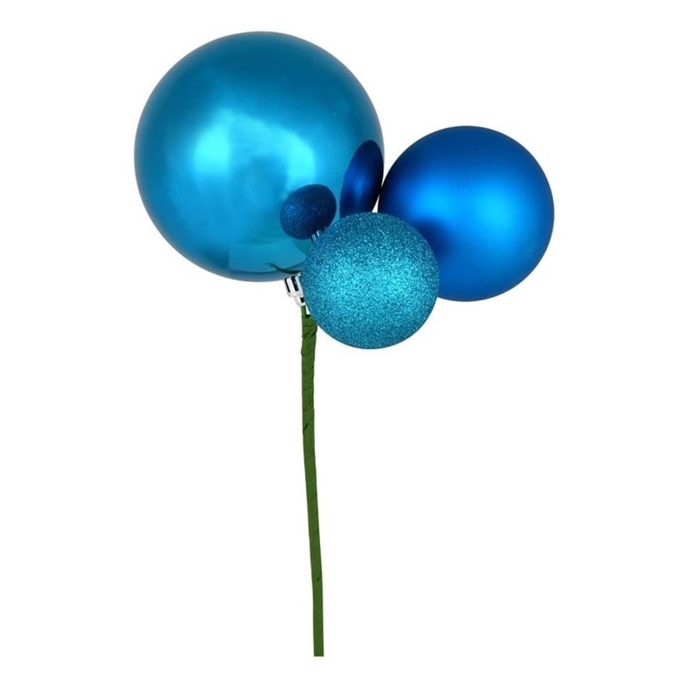 Casafoyer 18” Turquoise Ornament Pick 3/Bg - (Pack Of 2)