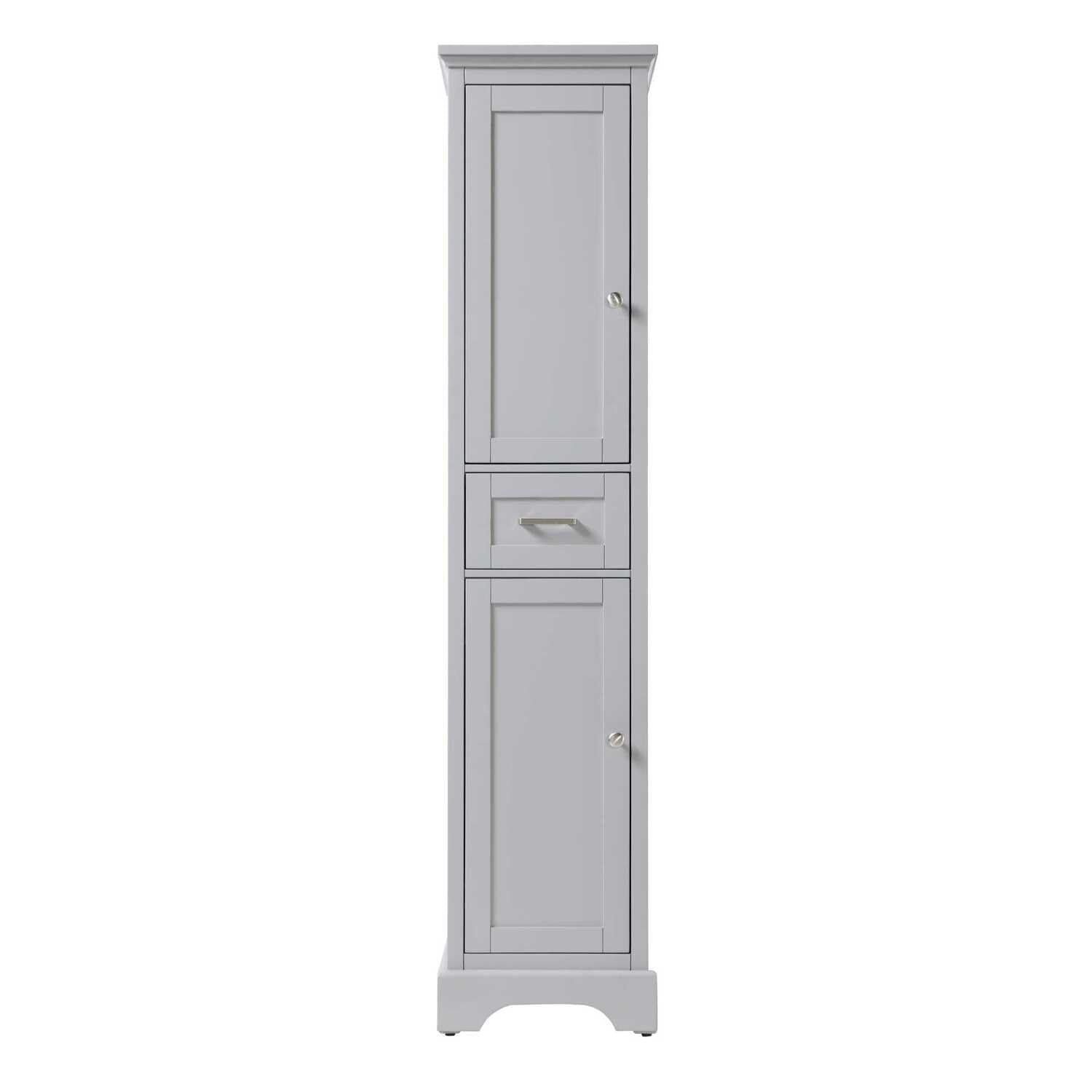 16 inch Bath Storage Cabinet in Grey
