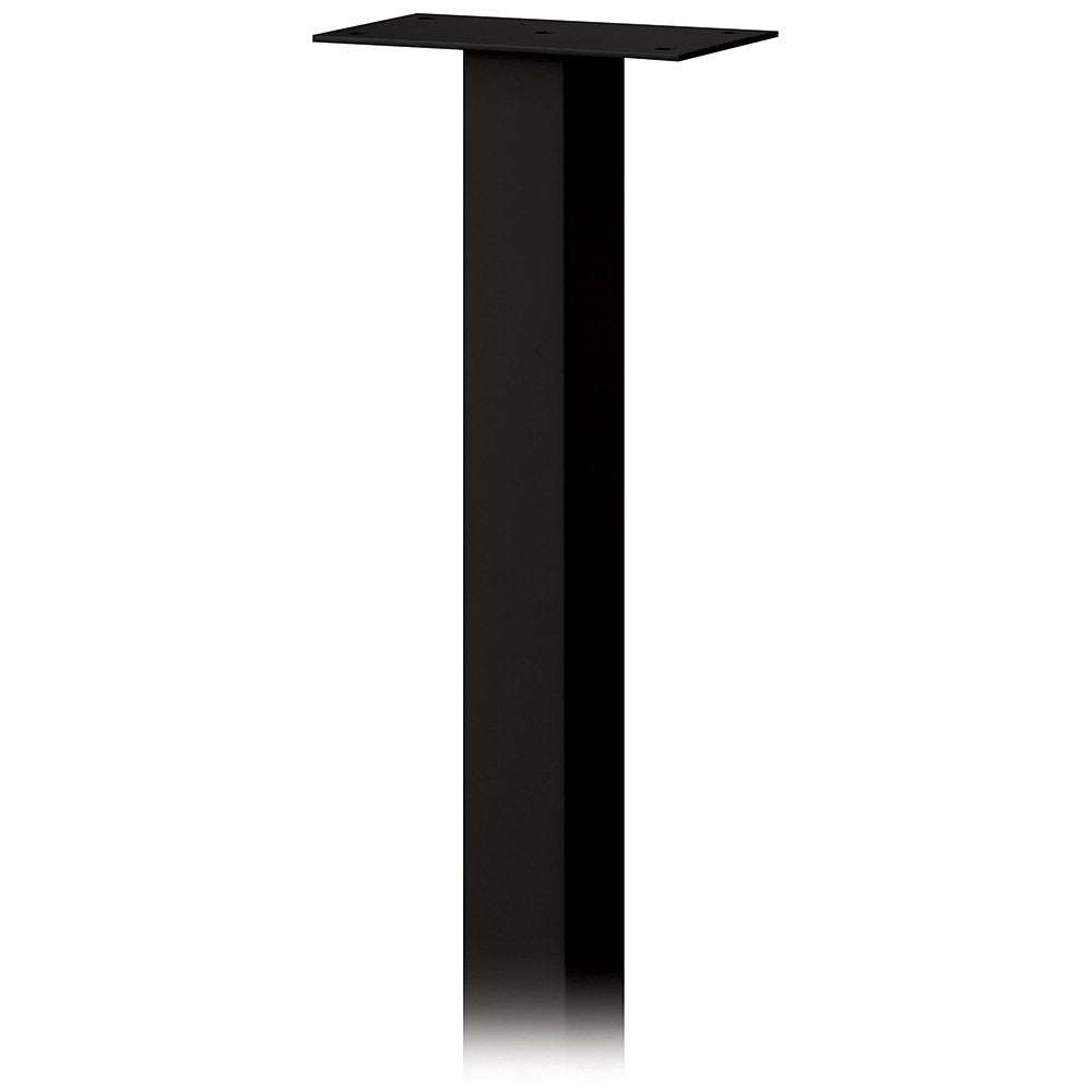 Standard Pedestal - In-Ground Mounted - for Roadside Mailbox, Mail Chest & Mail Package Drop - Black