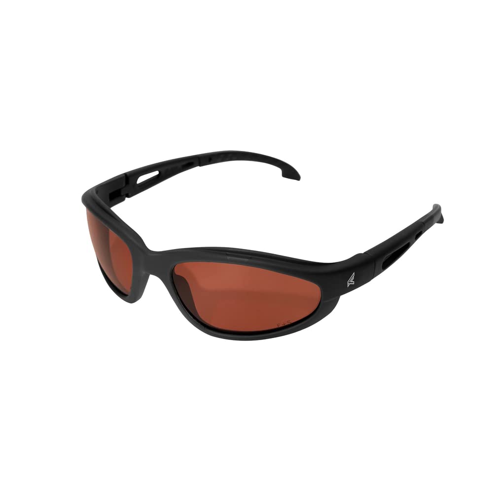 Edge Tsm215 Dakura Polarized Wrap-Around Safety Glasses, Anti-Scratch, Non-Slip, Uv 400, Military Grade, Ansiisea & Mceps Compli