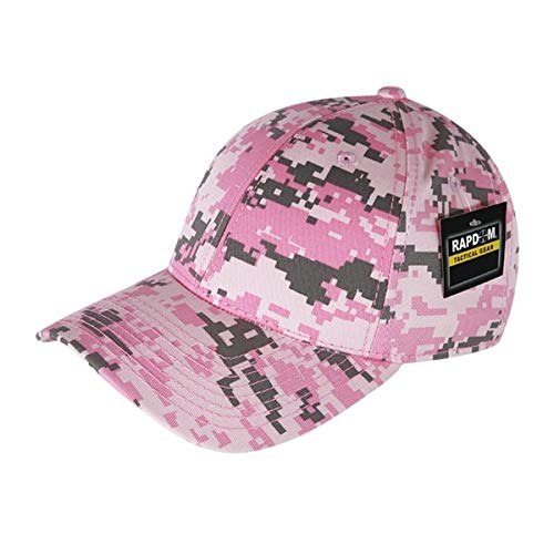 Low Crown Structured Camo Cap, Pink Dig