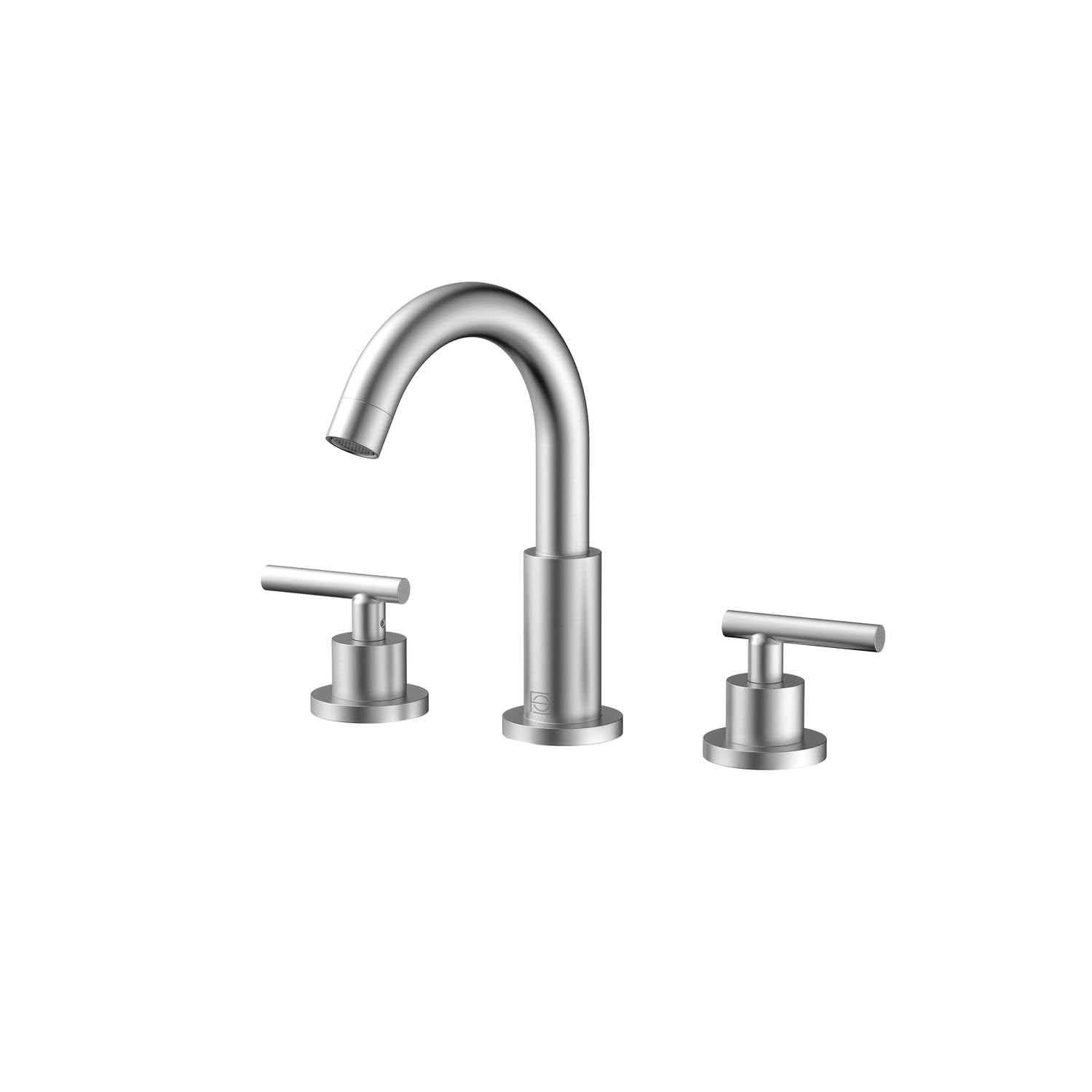 Elegant Lighting Leah 8 Inch Widespread Double Handle Bathroom Faucet In Brushed Nickel