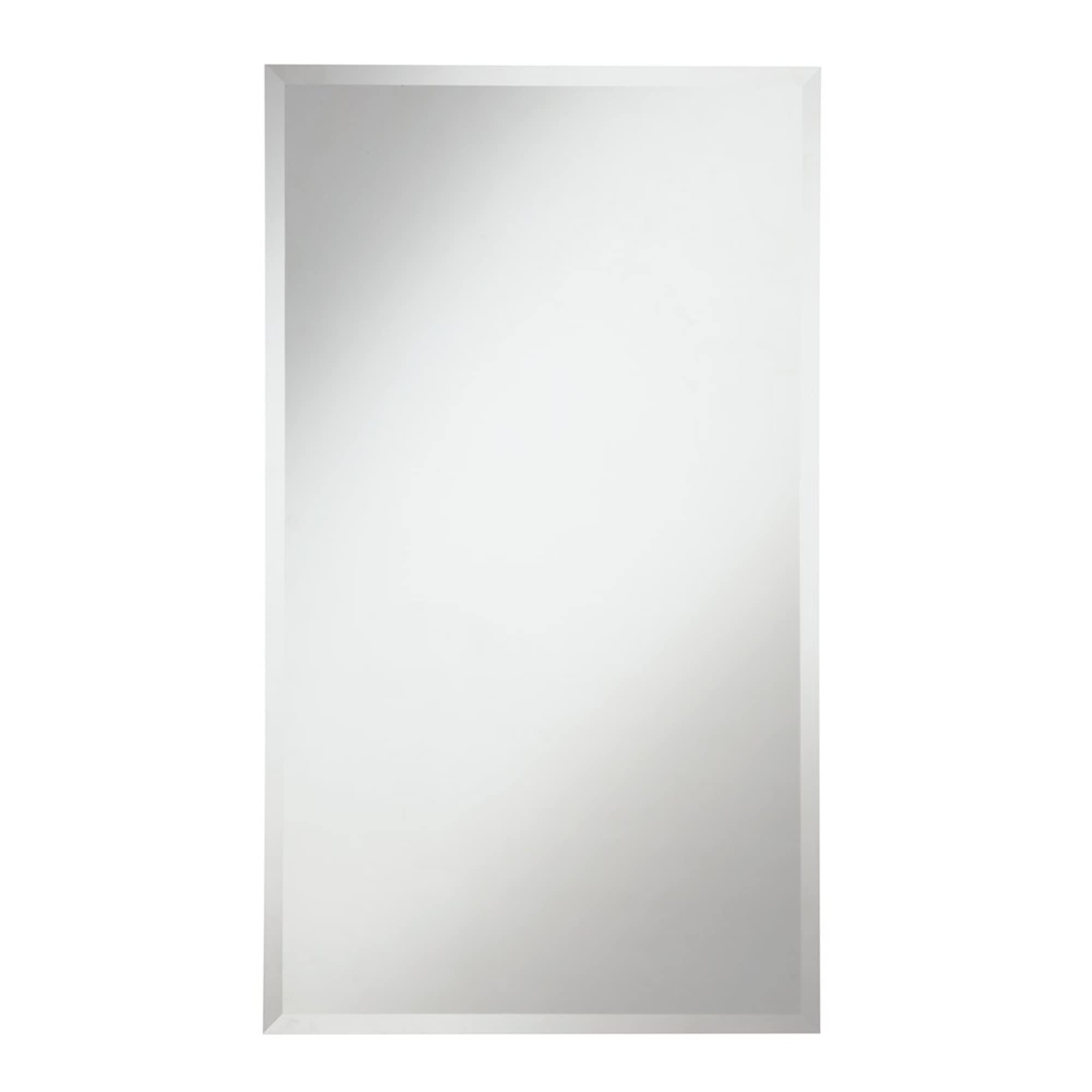 Modern 22 in. Contemporary Mirror in Clear