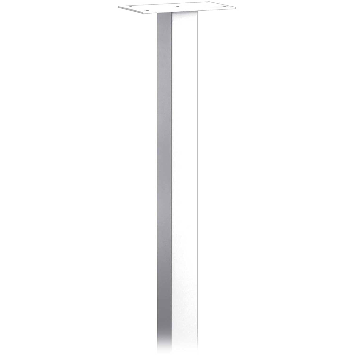 Mail House Post - In-Ground Mounted - White