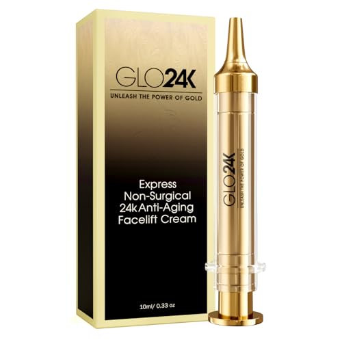 Casafoyer Express Non-Surgical Anti-Aging Facelift Cream with 24k Gold, Hyaluronic Acid, & Vitamins A, C, E - (Pack Of 2)