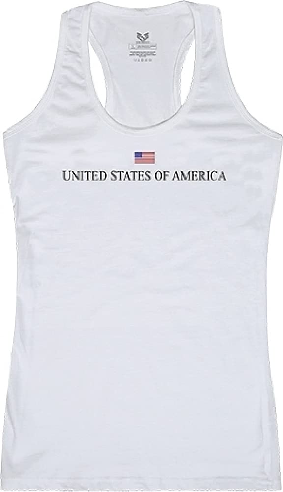 Graphic Tank, USA, White, S