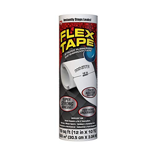 Flex Tape Rubberized Waterproof Tape 12 X 10 White