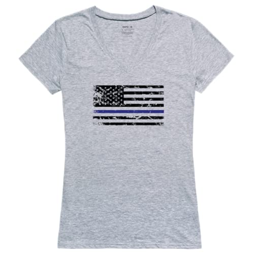 Graphic V-Neck,Thin Blue Line, HGY, M