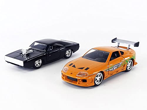 Jada Toys Fast & Furious Dom 'S Dodge Charger R/T & Brian 'S Toyota Supra 1:32 Die-Cast Vehicle (26063)