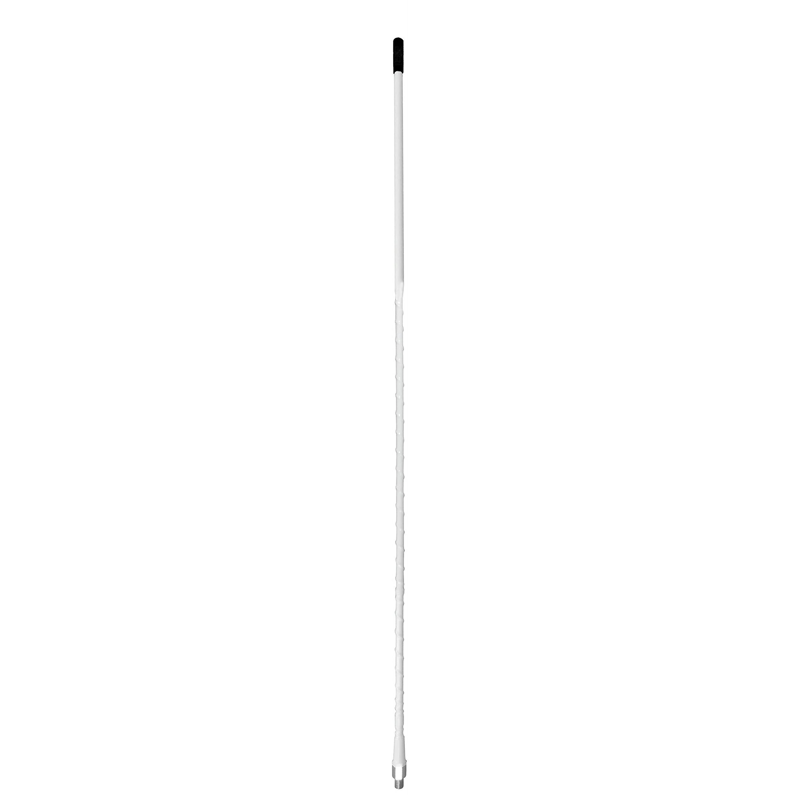 PROCOMM - 4 FOOT  3/8X24 THREAD FIBERGLASS CB ANTENNA WHIP IN WHITE