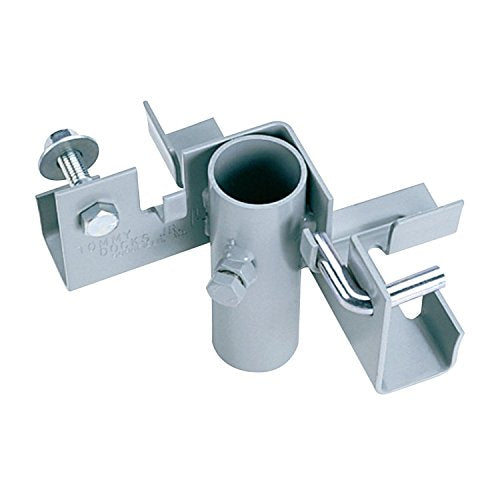 Tommy Docks Inside Corner 2 Way Bracket - Normal Duty Steel Stationary Dock Connector Piece - Powder Coated Boat Dock Hardware P