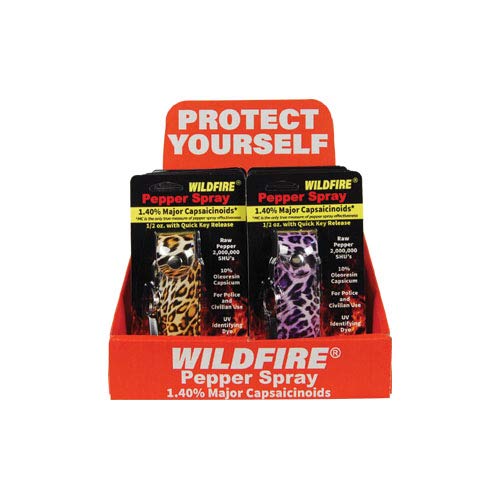 12 Wildfire 1/2oz Fashion Leatherette 3 LBP, 3 LBO, 3 CBY, 3 CBP with Counter Display
