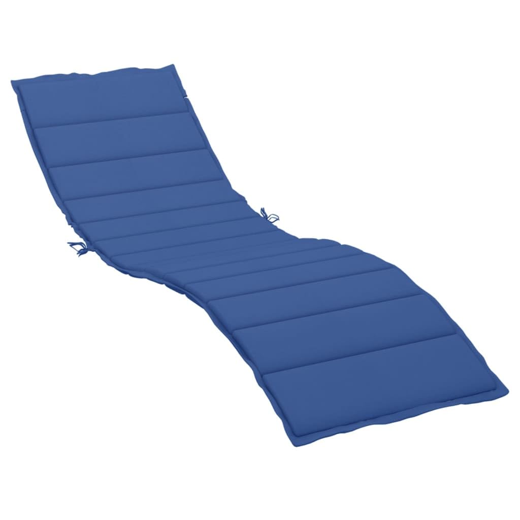 vidaXL Sun Lounger Cushion Royal Blue 78.7x19.7”x1.2” Fabric