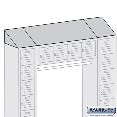 Sloping Hood - for Box Style Bridge Locker - 18 Inch Deep - Blue