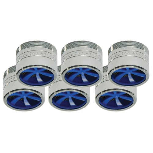 Danco 10493 15 Gpm Dual Thread Water Saving Faucet Aerator, Blue, Chrome