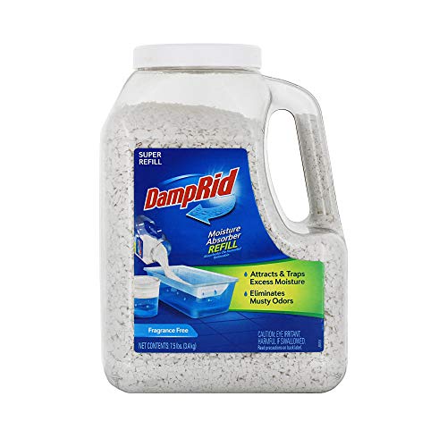 Damprid - Fragrance Free Mega Moisture Absorber Refill Container (7.5 Lb.); Traps Moisture In Basements & Large Areas For Freshe