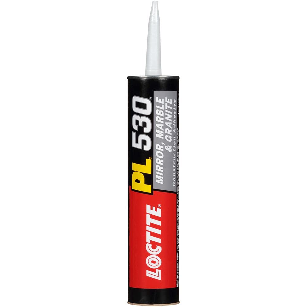 Loctite Pl530 Mirror, Marble And Granite Construction Adhesive, 10 Fl Oz, Cartridge