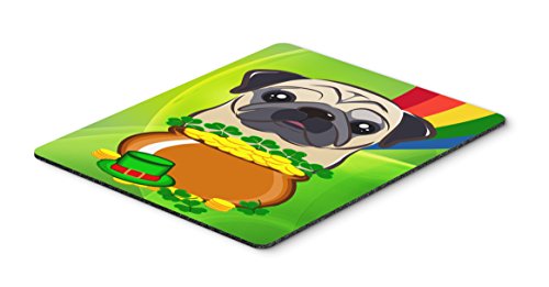 Carolines Treasures Bb2006Mp Fawn Pug St. Patricks Day Mouse Pad, Hot Pad Or Trivet, Large, Multicolor