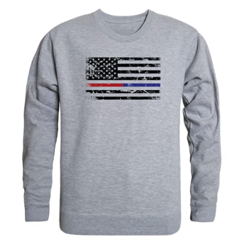 GRPX Crewneck, TRL/TBL Dual Flag, HGY, S