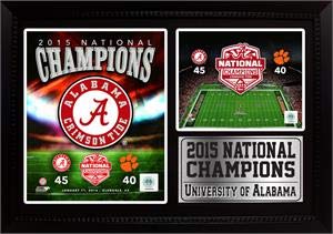 12x18 Photo Stat Frame - 2015 National Champions Alabama