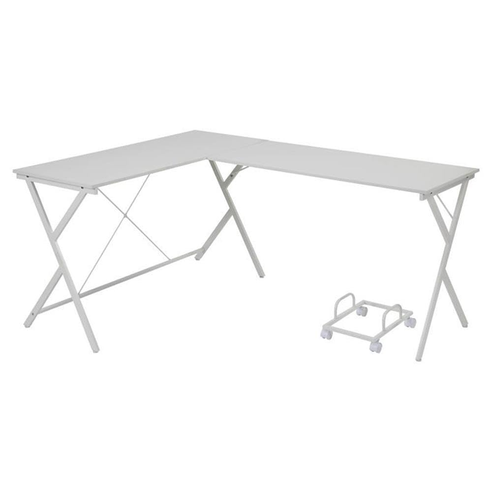 OF00050 - Computer Desk,  White Finish - Demas