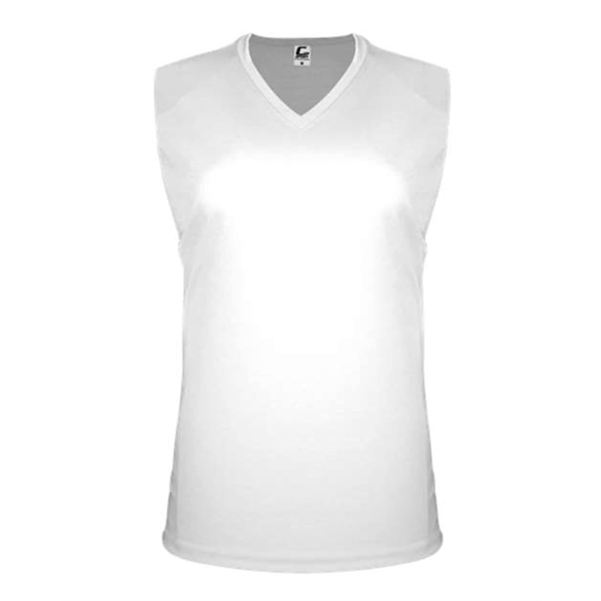 C2 Sport Womens Sleeveless V-Neck T-Shirt - White, M