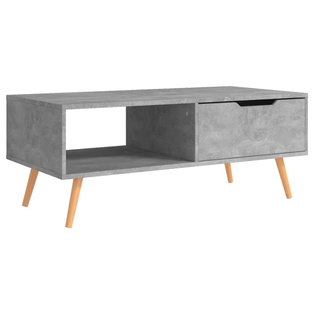vidaXL Coffee Table Concrete Gray 39.4x19.5"x16.9" Chipboard"