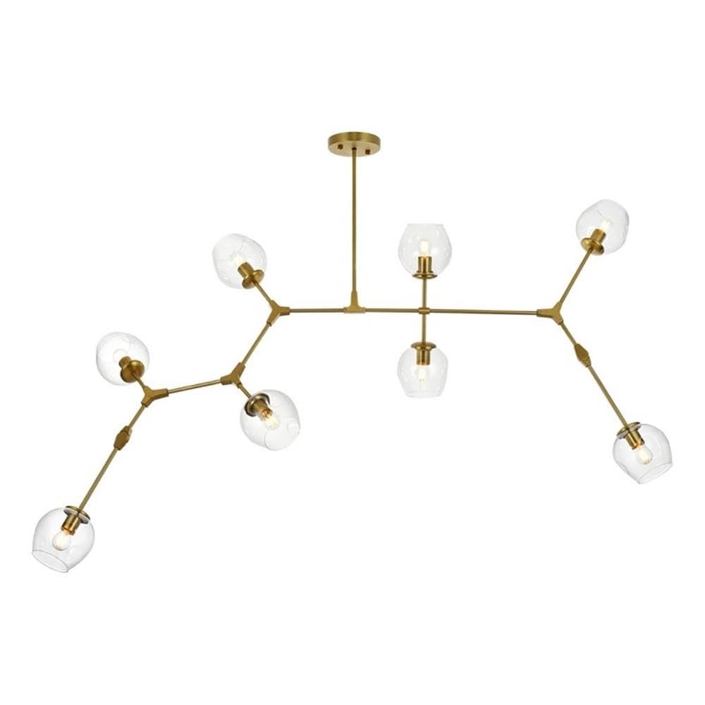 Elegant Lighting Cavoli 74 Inch Chandelier In Brass
