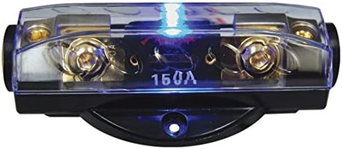 Fuseholder Anl Audiopipe Blue Led; Platinum