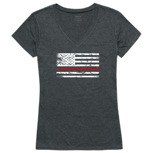 Graphic V-Neck, Thin Red Line, HCH, S