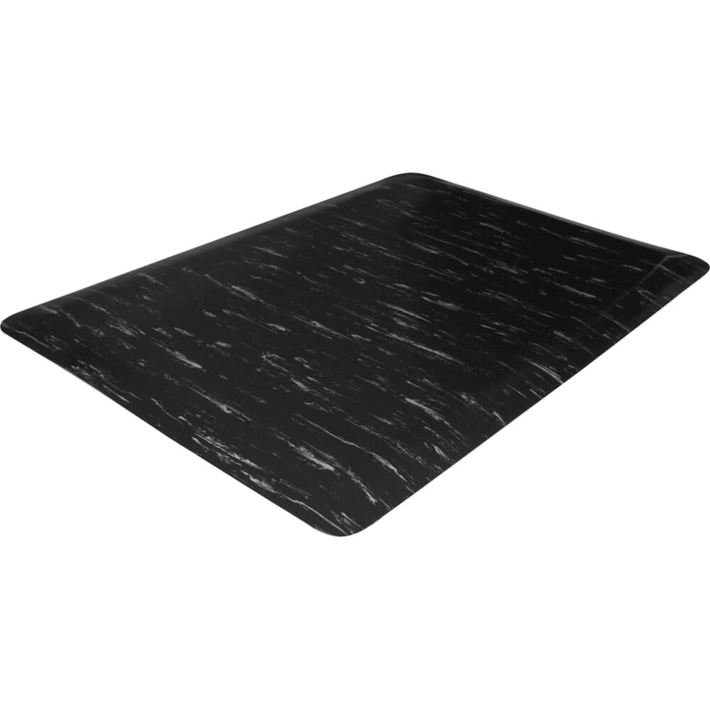 Genuine Joe Marble Top Anti-fatigue Mats - Office, Airport, Bank, Copier, Teller Station, Service Counter, Assembly Line, Industry - 24 Width x 36??Depth x 0.50??Thickness - High Density Foam (HDF) -