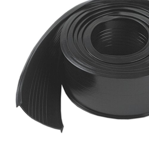 M-D Building Products 8460 M-D 0 Replacement Universal Garage Door Bottom, 9 Ft L X 2-5/8 In W, Vinyl, 9, Black